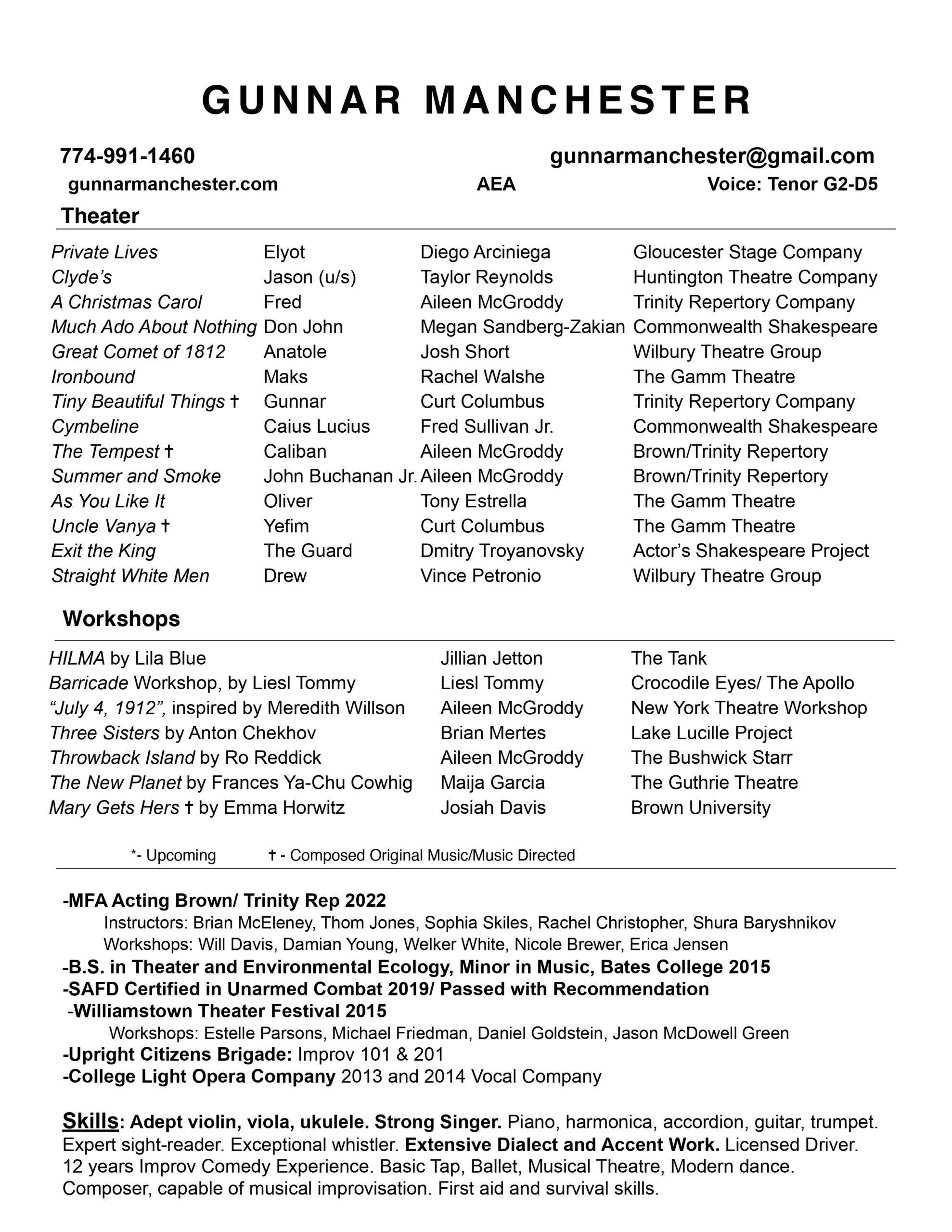 GUNNAR MANCHESTER - THEATRE RESUME 2023_page-0001 (1)