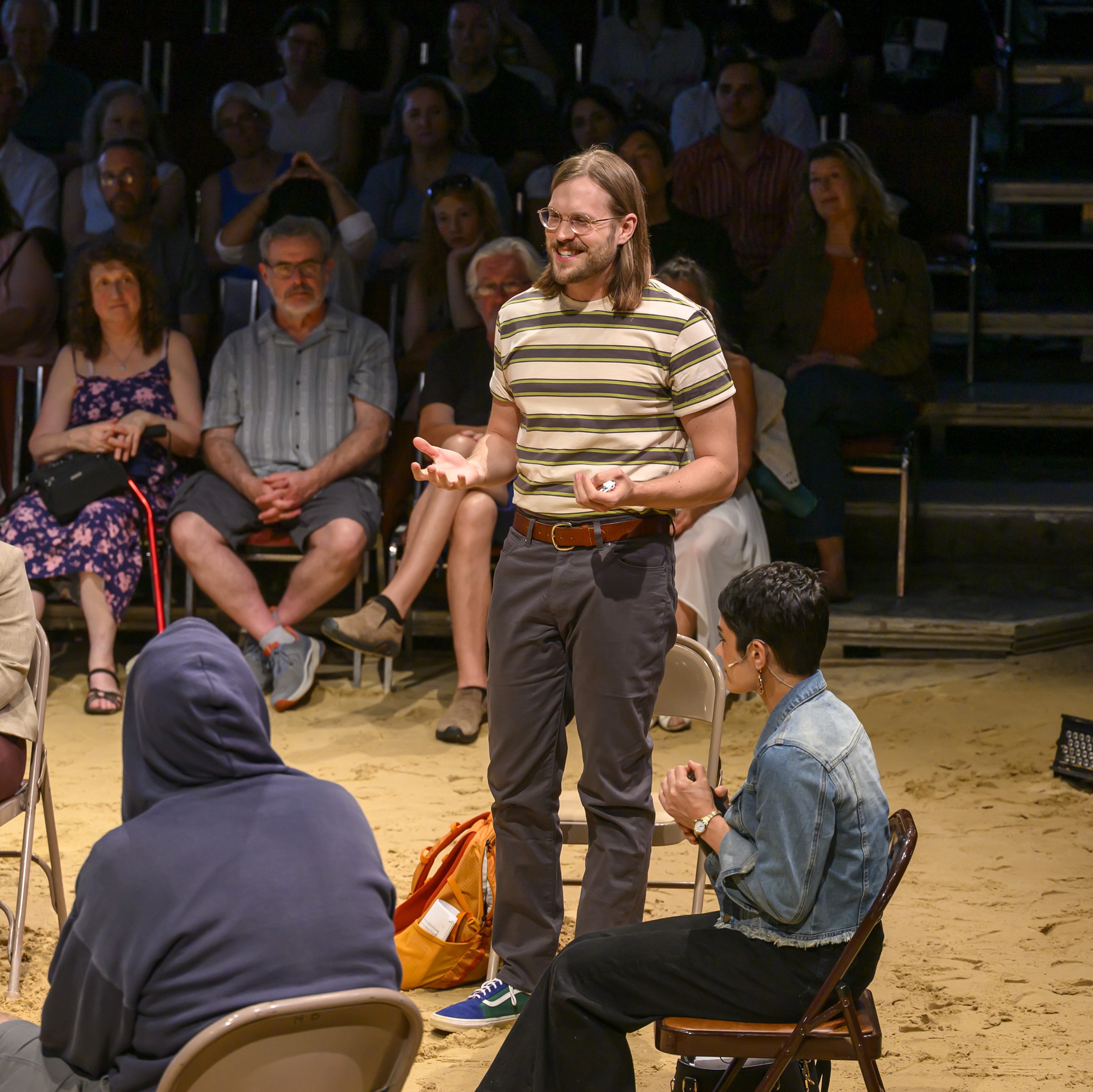 Performance of Octet, Directed By
Amanda Dehnert, at Hudson Valley Shakespeare on August 10, 2025. (photo by Gabe Palacio)